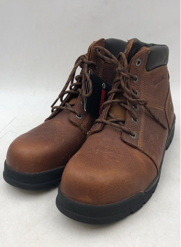 Wolverine Men&#39;s Marquette M Brown Work Boots - Size 12EW