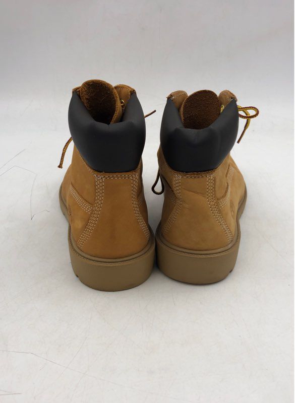 Timberland Boys Premium 6-Inch 10960 Camel Waterproof Lace-Up Ankle Boots Size 6