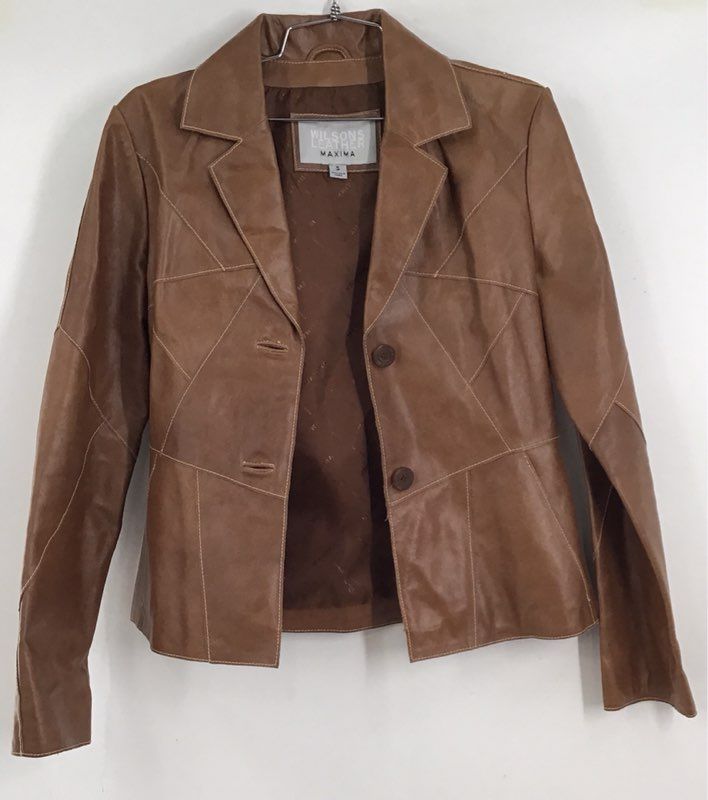 Wilsons Leather Maxima Women&#39;s Brown Blazer - Size S