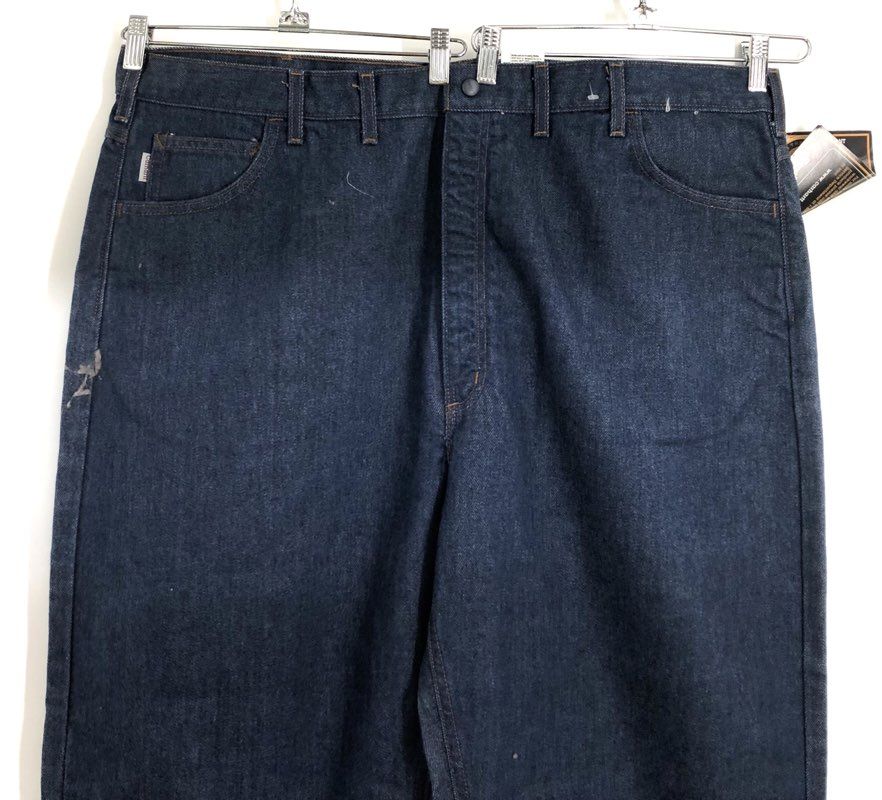 Carhartt Men's FRB150 FR Jeans Blue Vintage Y2K Relaxed Fit 46x36 NWT USA