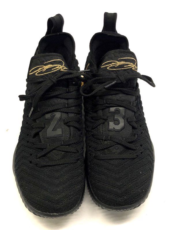 Nike LeBron 16 King Black Metallic Gold Basketball Shoes Size 8.5