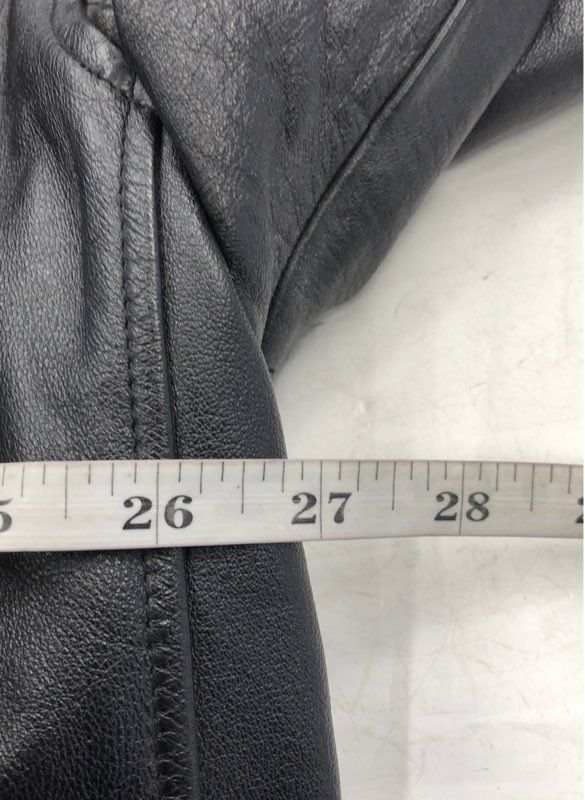 Wilsons Men's Black Leather Coat - Size XL