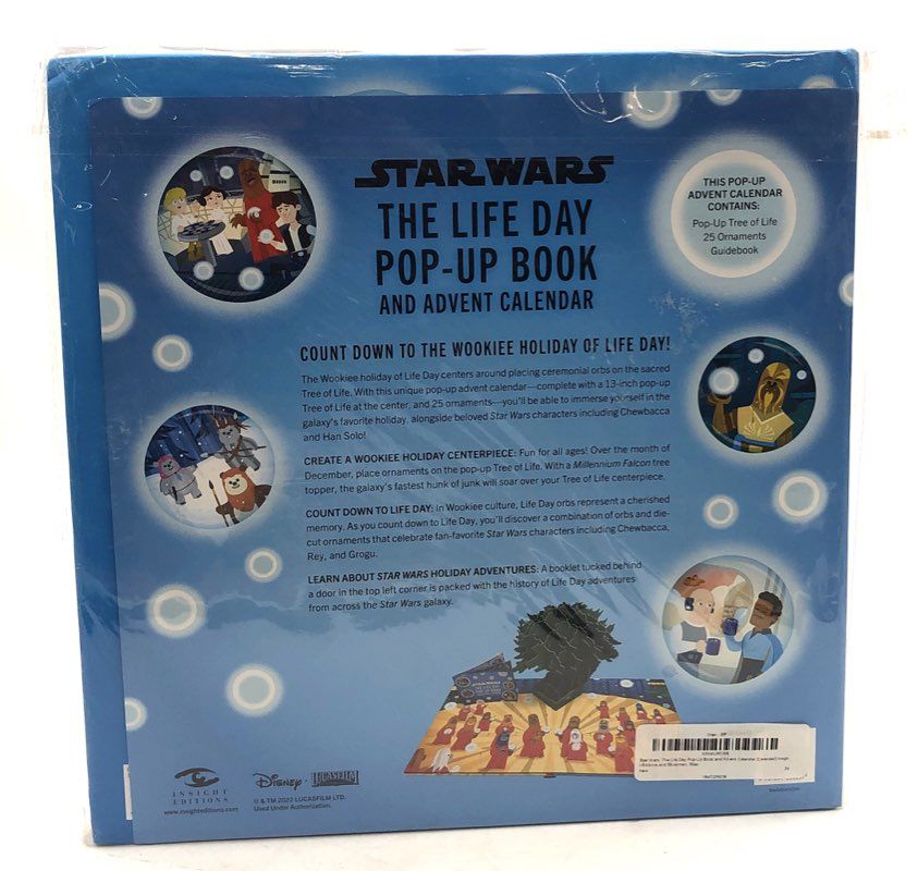 Star Wars The Life Day Pop-Up Book and Advent Calendar Insight Editions New 2022