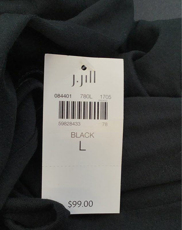 NWT J. Jill Women&#39;s Black Maxi Dress - Size L