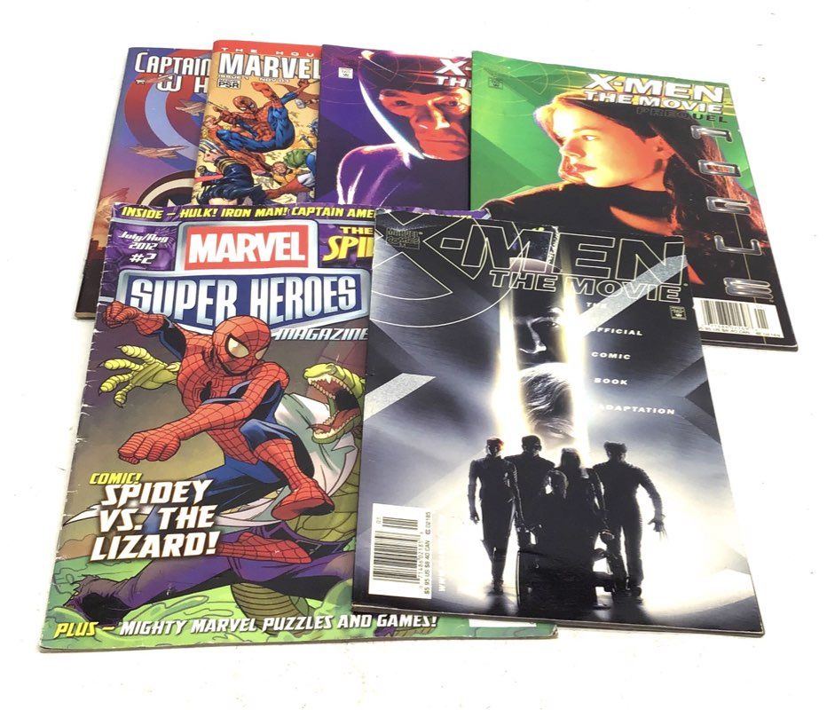 Marvel Comic Lot 2000s-2010s Superhero X-Men Spider-Man 6 Comics
