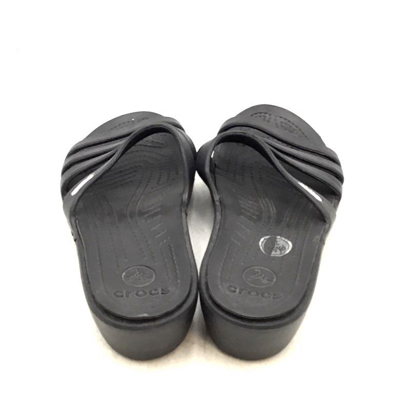 Crocs Women&#39;s Black Casual Slip-On Slide Sandal - Size 7