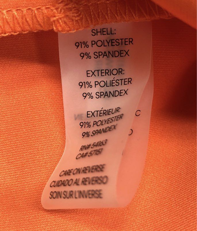 Calvin Klein Women's Orange Cold Shoulder Sheath Zip Back Dress Sz 14 NWT