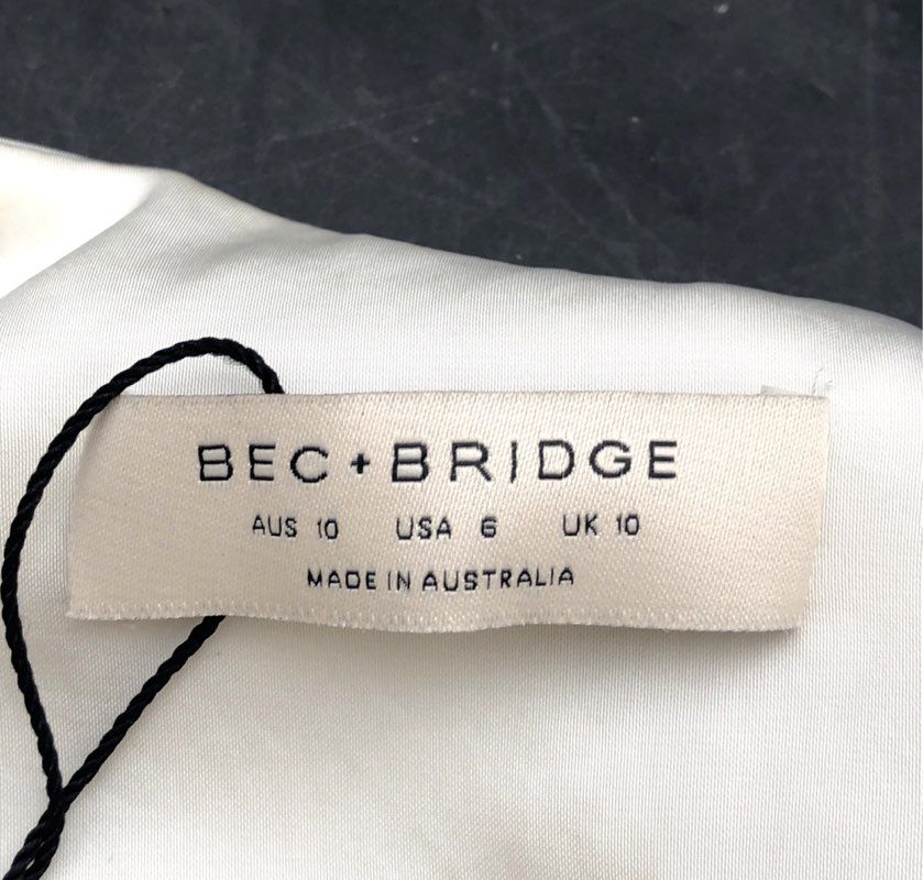 Bec & Bridge Women's Cream Lunetta Twist Strap Maxi Dress NWT Sz 6