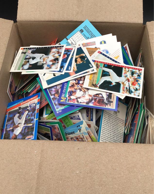 6.5 Lbs. Lot Of Baseball MLB Cards. Medium Box, Unsorted