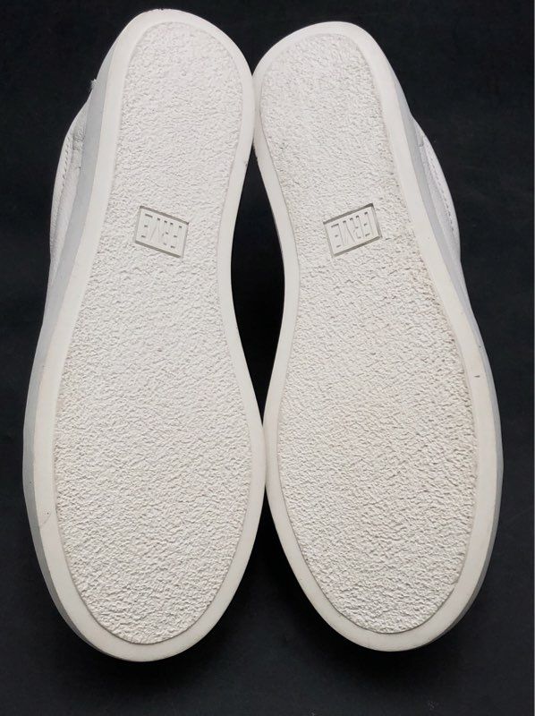Frye Ivy Zip White Pebbled Leather Low Top Sneakers Women's Size 10 M
