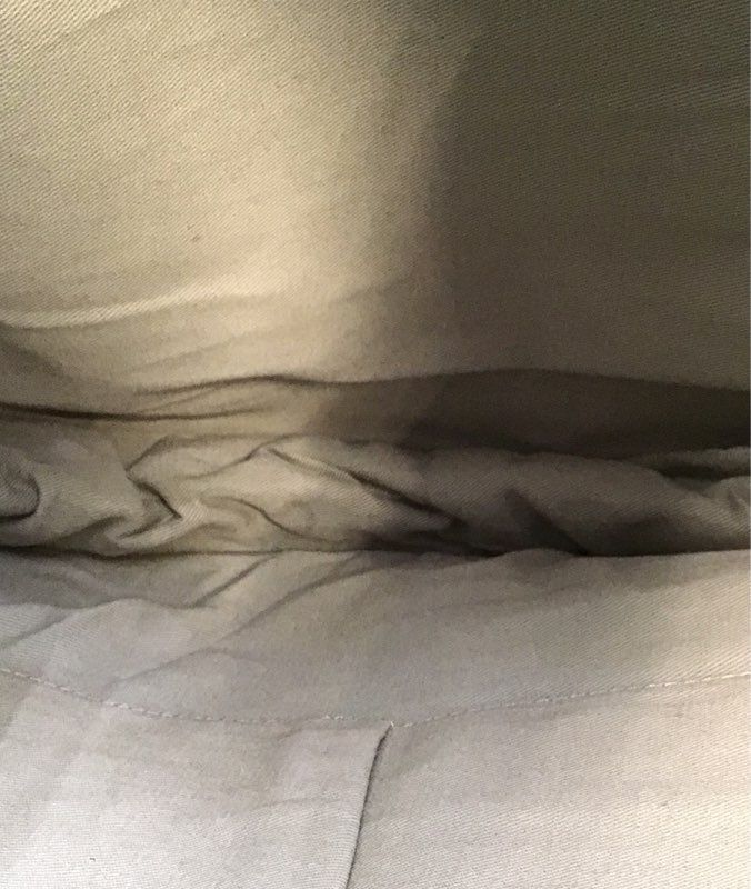 Anthropologie Sage Green Perforated Leather Circle Round Tote Bag Large Handbag