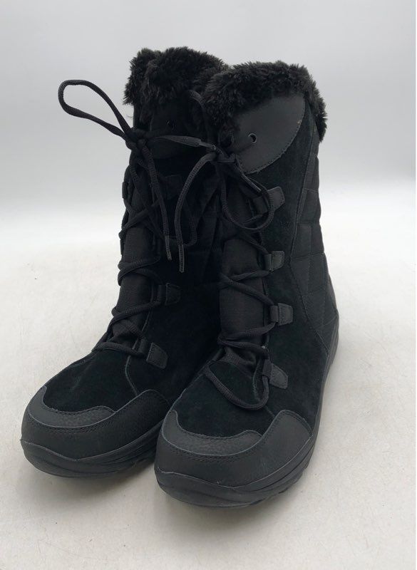 Columbia Women&#39;s Ice Maiden 2 BL1581-011 Black Round Toe Snow Boots - Size 7