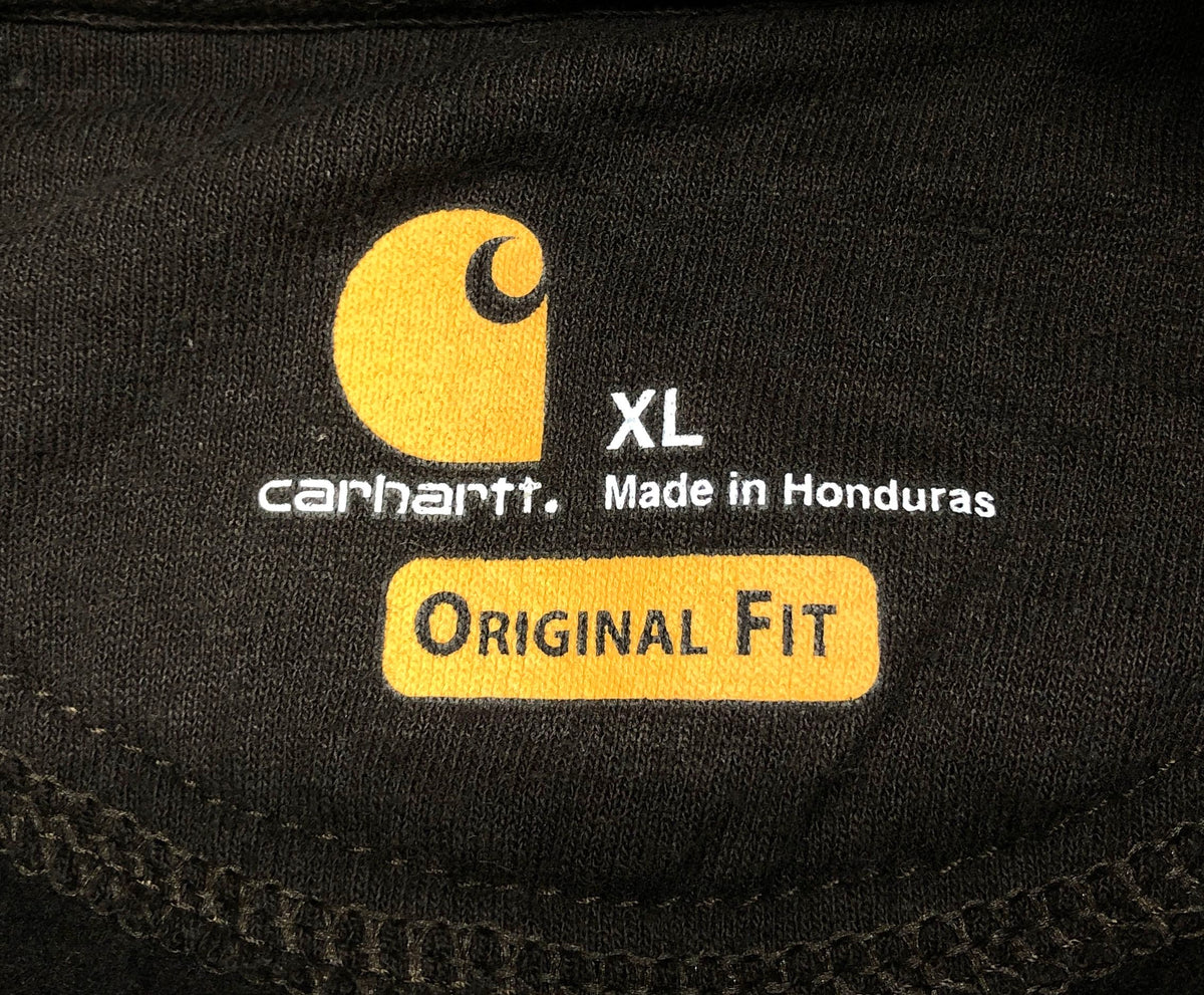 Carhartt Men's Dark Brown Pinnacle Power Corp Logo Hoodie K121 Original Fit XL