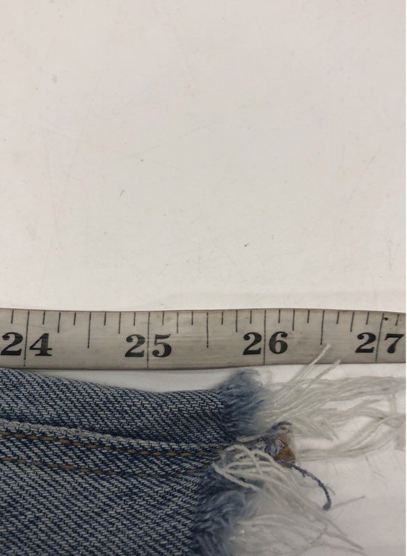 American Eagle Women's Light Wash Distressed High Rise Stretch Jeans Sz 2 Short