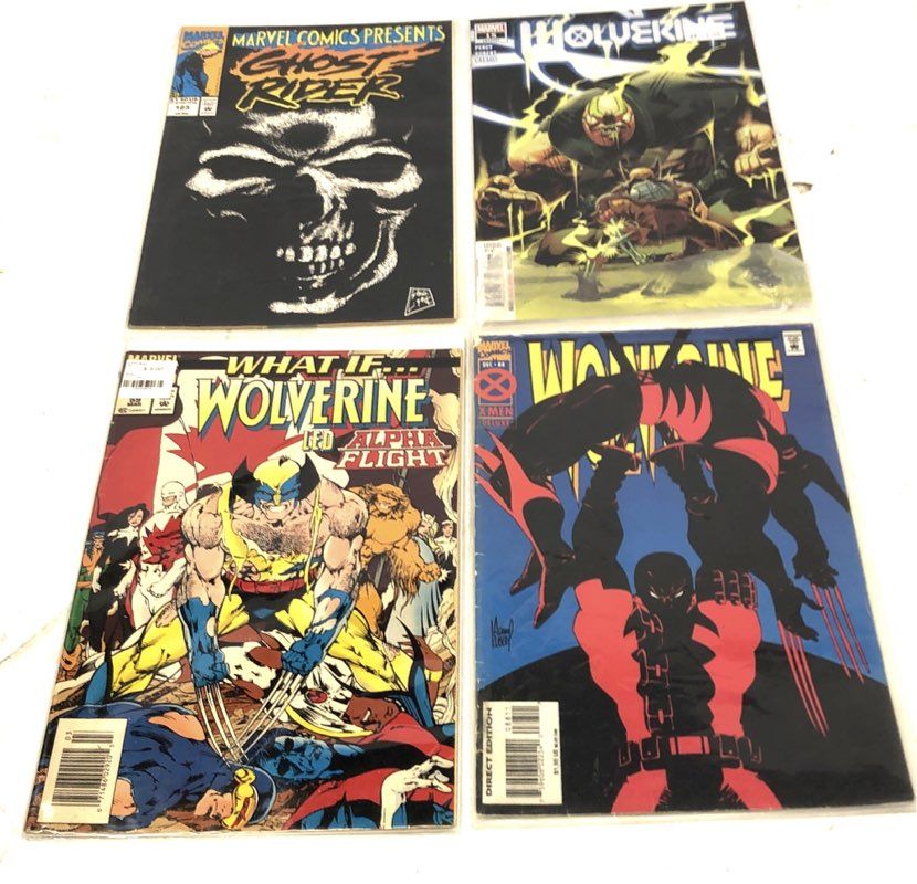 Wolverine Comic Book Lot Marvel 1980s-2024 Superhero Sabretooth War 28 Comics