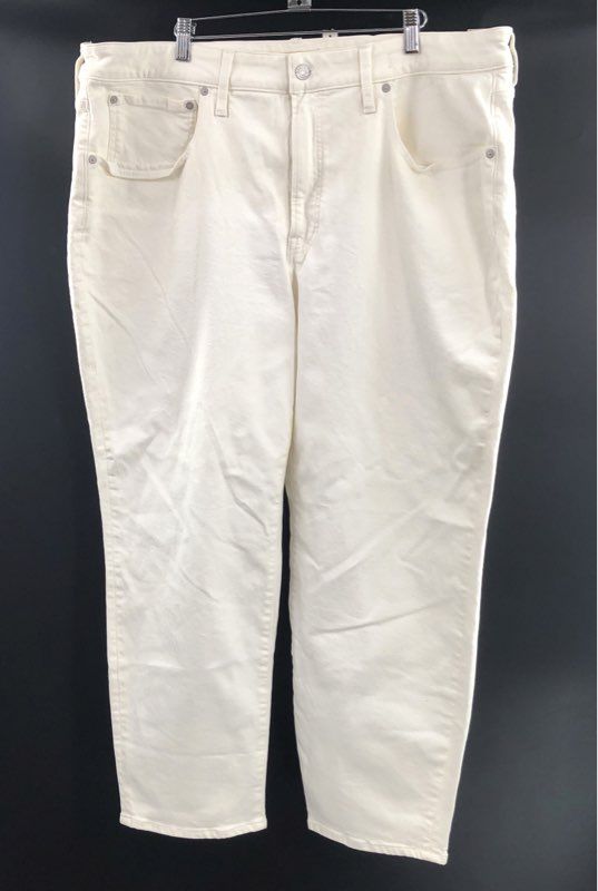 Madewell Women's Curvy Perfect Vintage Jean White High Rise Sz 22W NWT