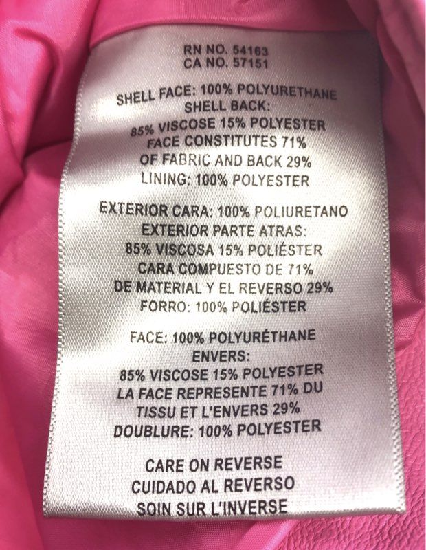 Levi Strauss Women's Pink Faux Leather Moto Biker Jacket Belted Coat Sz S NWT