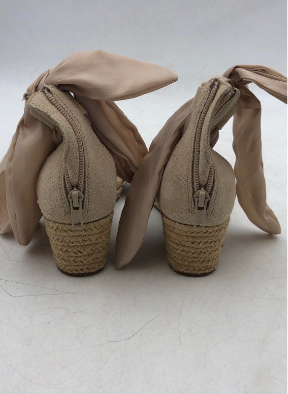 Ugg Women&#39;s Tan Suede Wedge Espadrille Sandal - Size 6.5