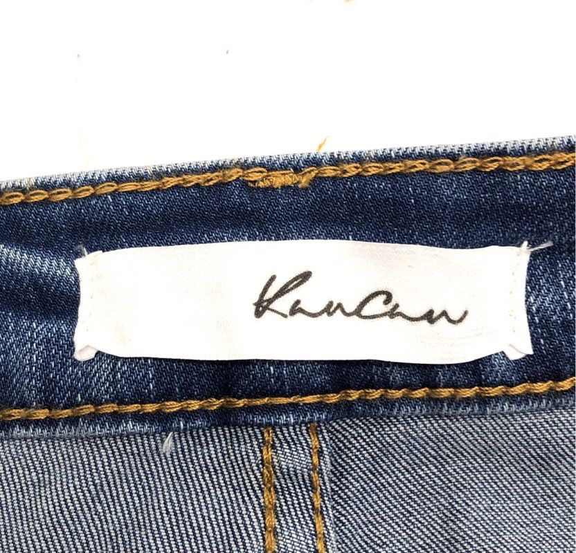 KanCan Women's High Rise Skinny Exposed Button Fly Distressed Jeans NWT Sz 3/25