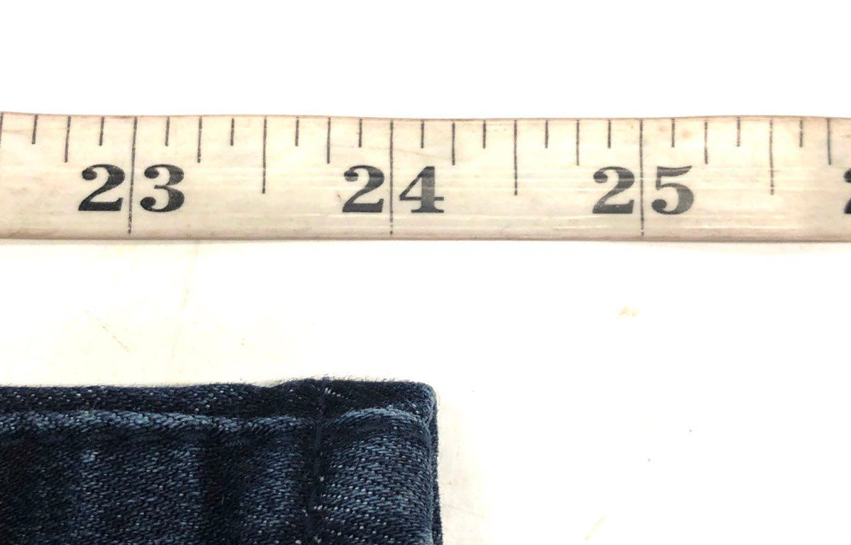 Banqi Women's Dark Wash Skinny Jeans Whisker Stretch Knit Waistband Size 10