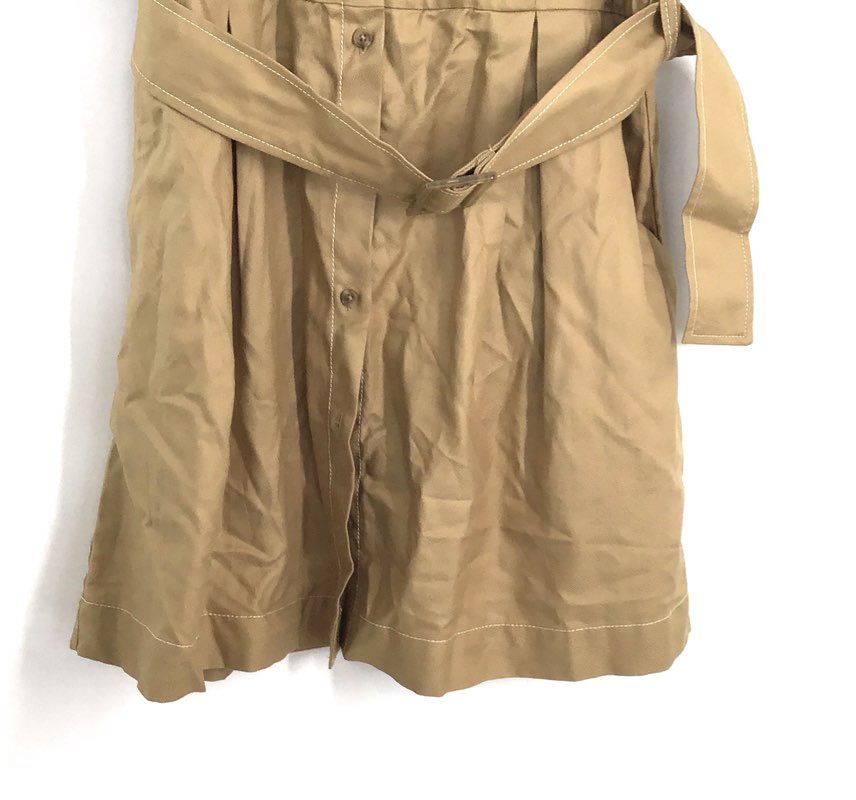Banana Republic Women's Tan Short Sleeve Belted Shirt Dress Sz M NWT
