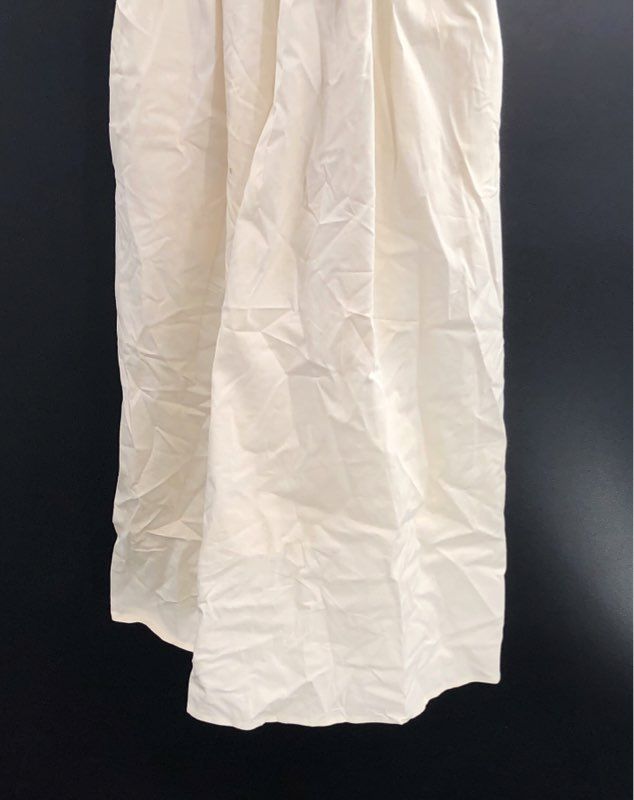 Crosby Women's White Genevieve Ruffle Cotton Blend Midi Dress Sz XS NWT