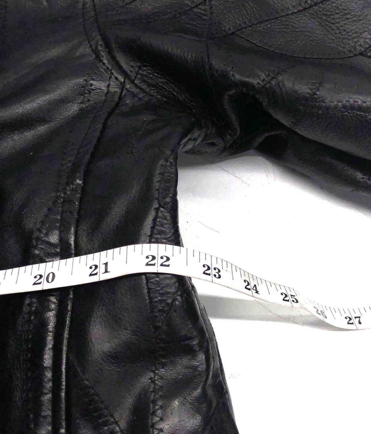Diamond Plate Buffalo Leather Biker Motorcycle Jacket Live To Ride Patches Sz M