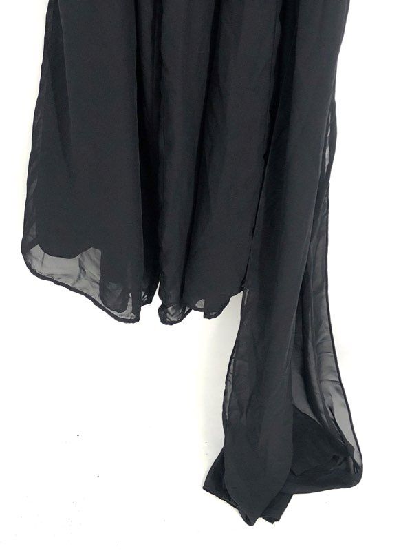 Birdy Grey Women's Black Pleated Bodice Spaghetti Strap Maxi Dress Sz S