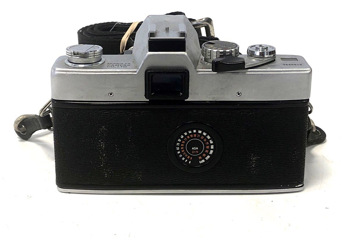 Vintage Minolta SR-T 101 35mm SLR Camera + 50mm & Vivitar 70-210mm Lens Lot
