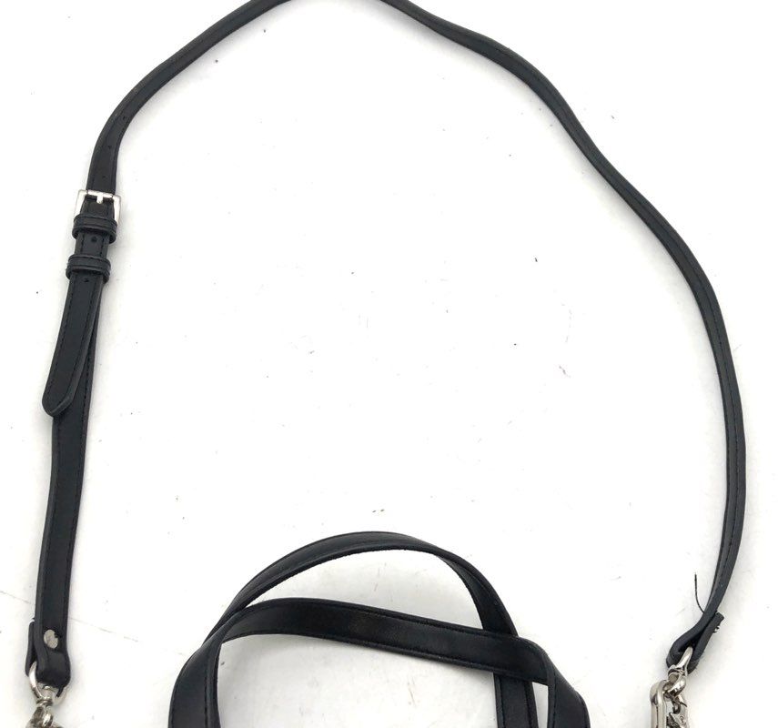 Steve Madden Black Rhinestone Embellished Crossbody Satchel Bag Silver Hardware