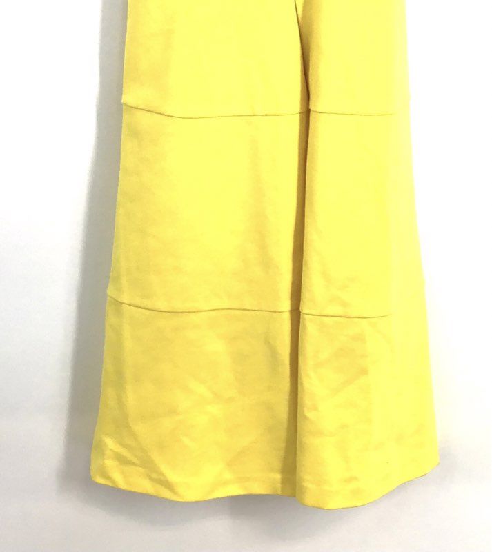 Banana Republic Women's Yellow Sleeveless V-Neck Tiered Skirt Dress Sz 6P NWT