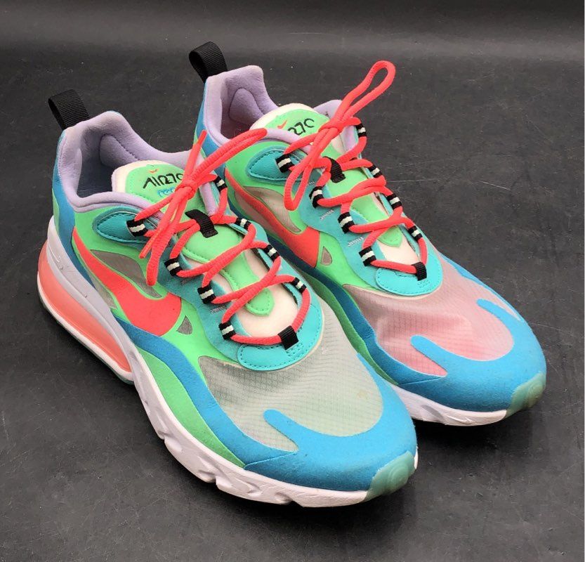 Nike Air Max 270 React Hyper Jade Frosted Spruce Women's Sneakers Size 9.5