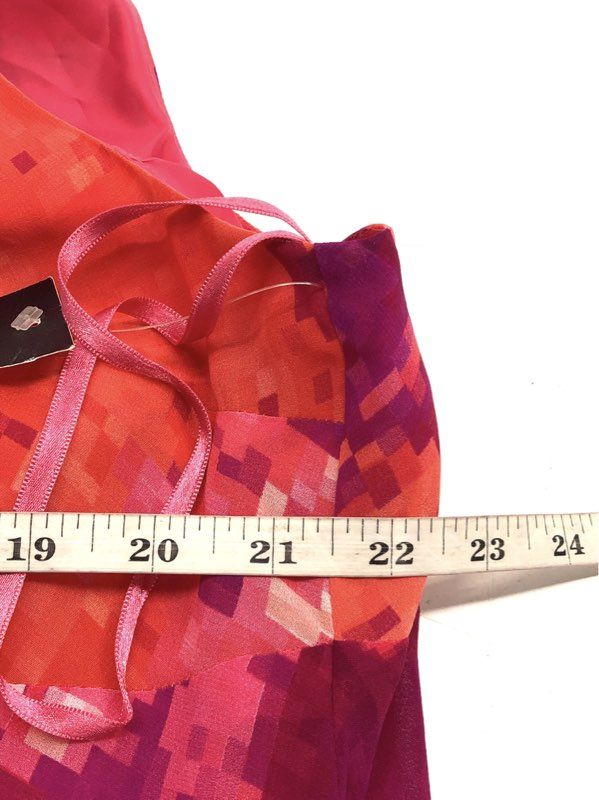 Jones New York Women's Pink Orange Multi Carnival of Color Dress NWT Sz 16W