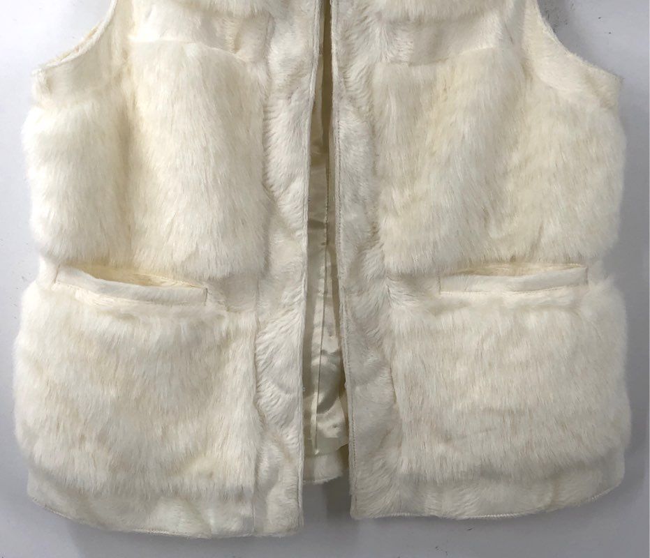 Rachel Zoe Women's White Fur Vest - Size L