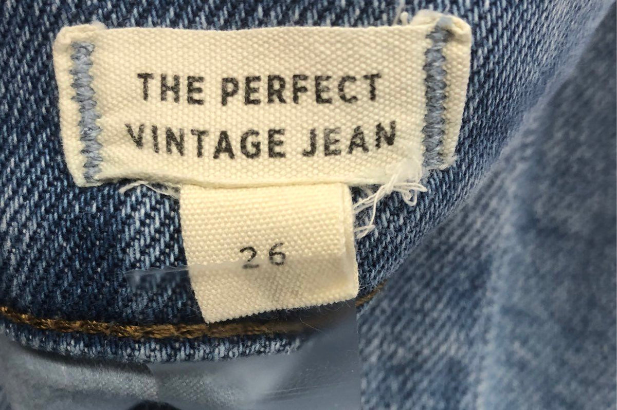 Madewell Women's The Perfect Vintage Jean Lot of 2 Distressed Blue Sz 26
