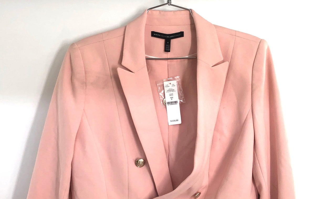 White House Black Market Women's Ballerina Pink Trophy Blazer Jacket NWT Sz 8