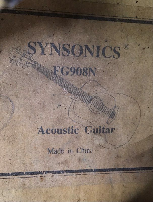 Synsonics FG908N Musical Instrument Acoustic Guitar