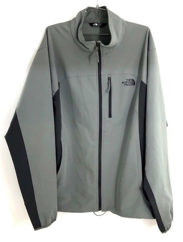 The North Face Men's Gray Black Apex Bionic Softshell Full Zip Jacket Sz XXL
