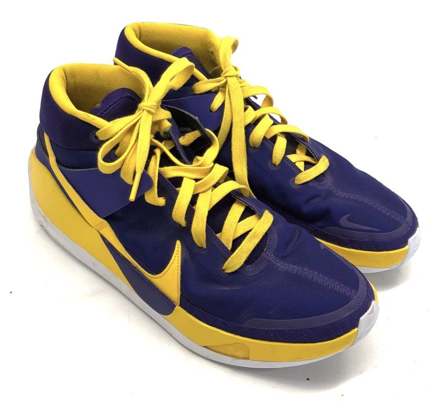 Nike KD13 Purple Yellow Basketball Shoes Size 11.5