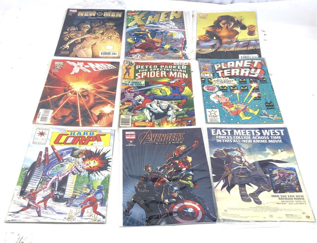 Comic Book Lot Marvel DC Valiant 1970s-2010s Mixed Superhero Approximately 23