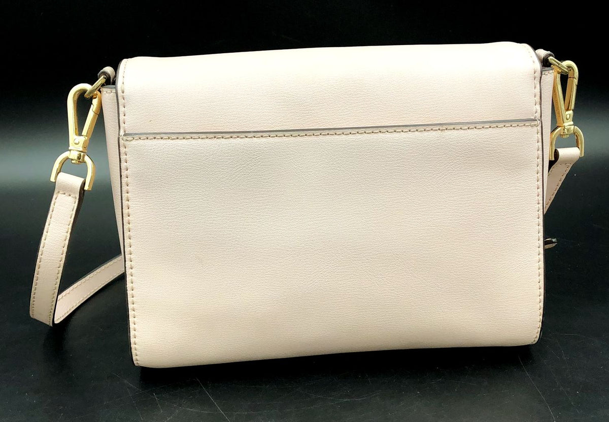 Authentic Michael Kors Women&#39;s Light Pink Leather Crossbody Bag - COA Included