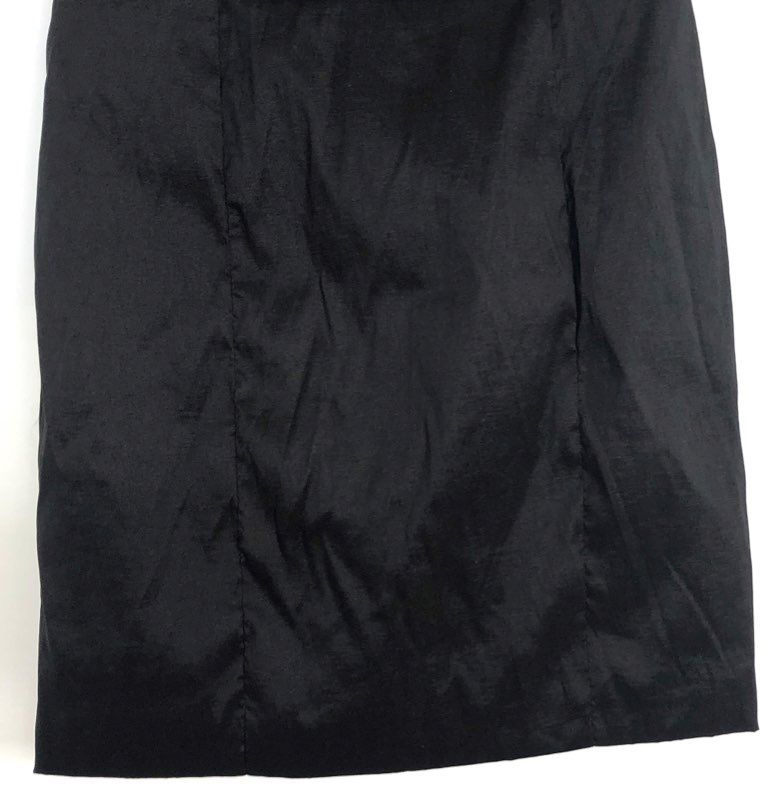 Thirty Three Women's Black Strapless Ruffle Cocktail Sheath Dress Sz M