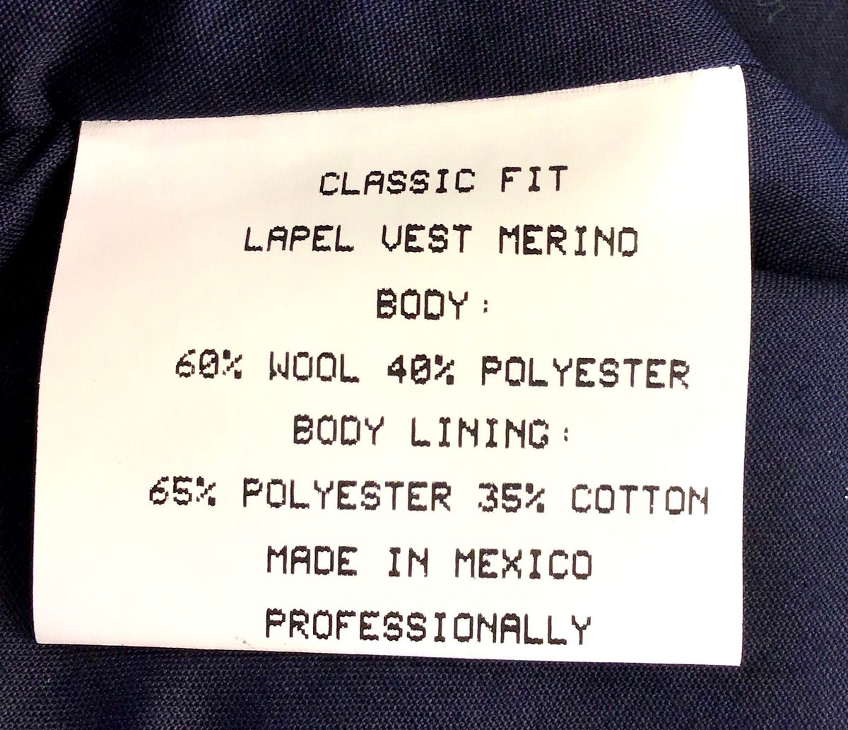 Y2K 2000s NWT Stafford Men's Blue Navy Grid Vest - Size M