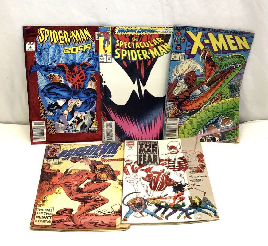 Marvel Comic Book Lot 1980s-1990s Superhero Approximately 20 Comics