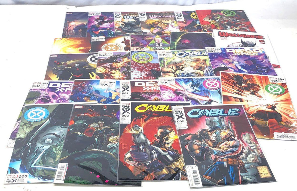 Marvel Comic Book Lot 2024 X-Men Fall of the House of X Approximately 25 Comics