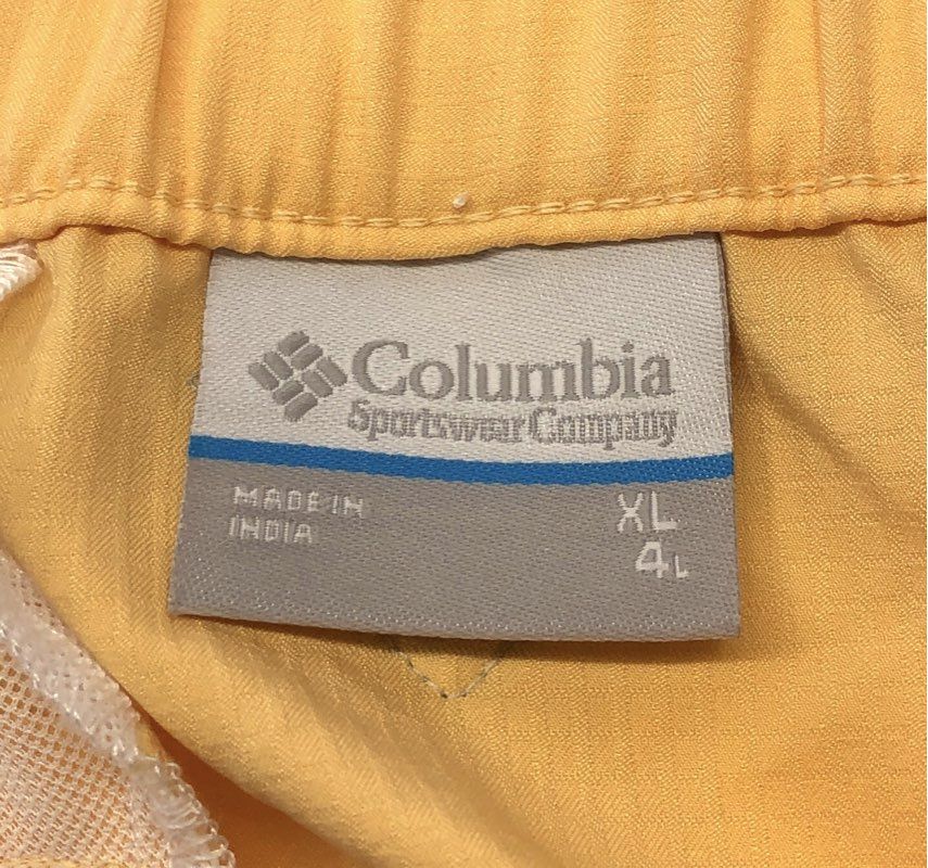 Columbia Women's Tamiami Pull-on Shorts Orange PFG Fishing Omni-Shade NWT Sz XL