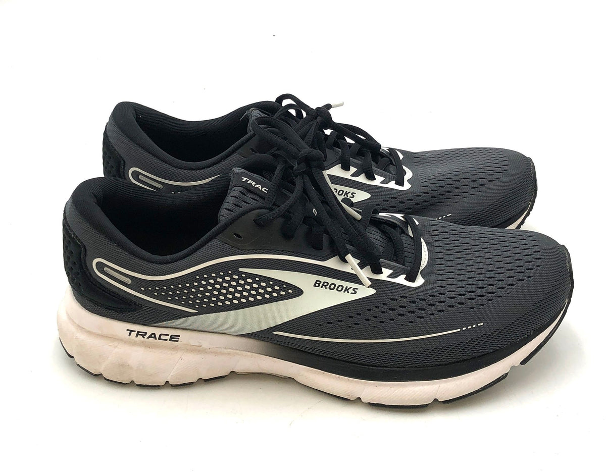 Brooks Trace 2 Black White Silver Women's Running Shoes Size 11