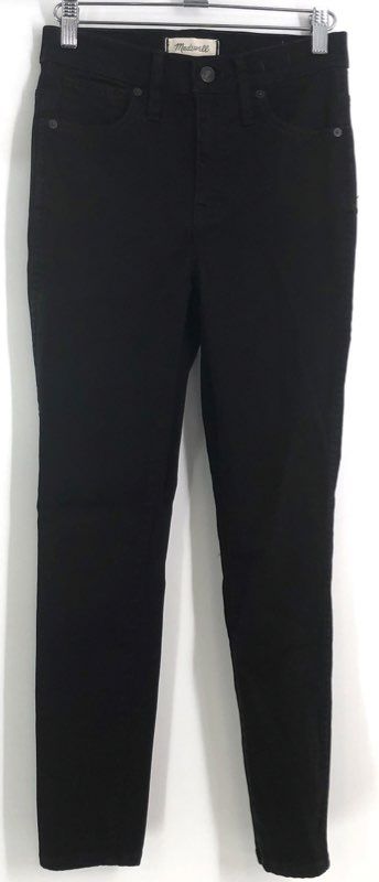 Madewell Women's Lot 2 10" High Rise Skinny Jeans Black Blue Distressed Sz 25P
