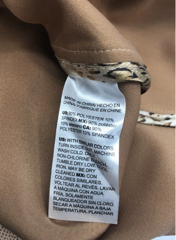 Chico's Women's Tan Snakeskin Faux Suede Asymmetrical Zip Moto Jacket Sz 0P