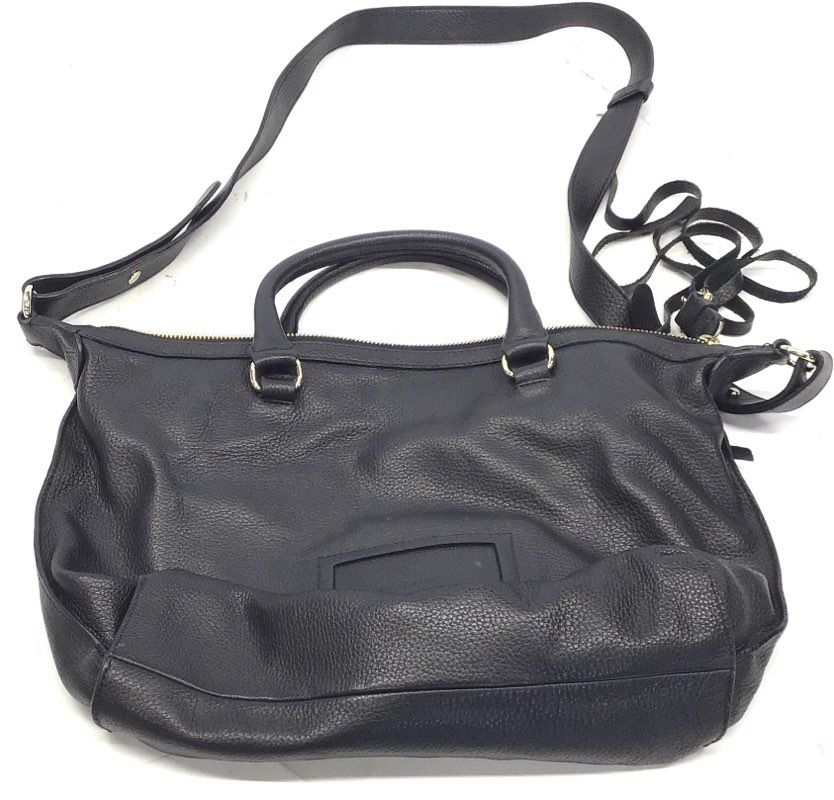 See By Chloe Black Pebbled Leather Satchel Crossbody Bag Gold Hardware DustBag